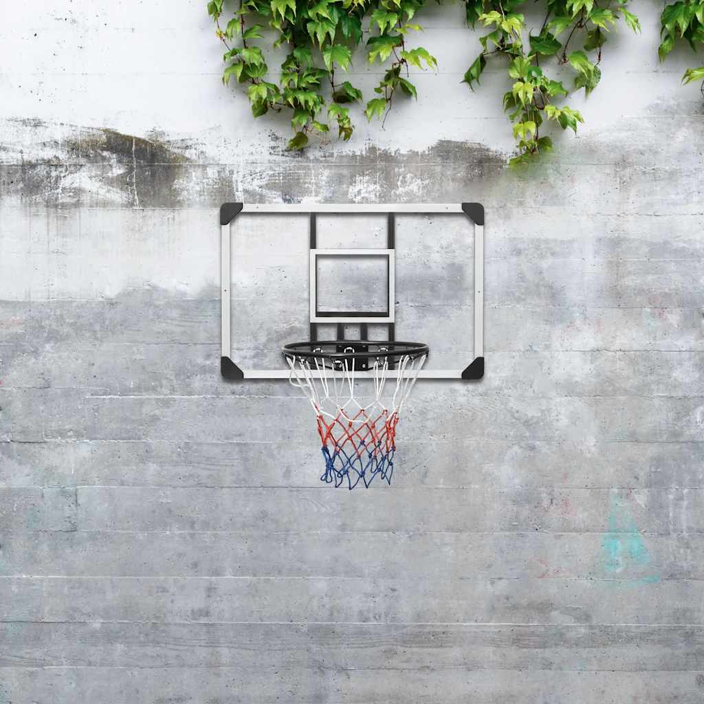 Basketball Hoop Transparent 90x60x2.5 cm Polycarbonate