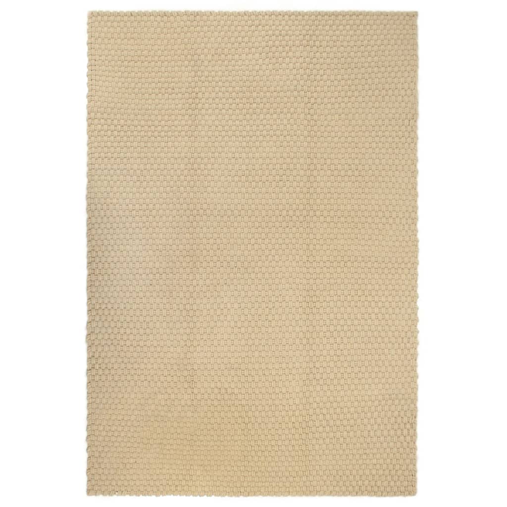 Teppich Rechteckig Natur 160x230 cm Baumwolle