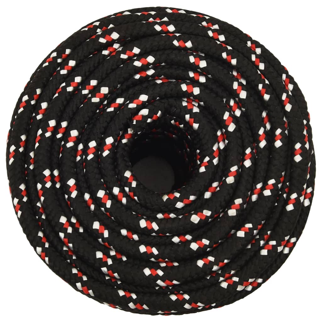 Boat rope black 14 mm 100 m polypropylene
