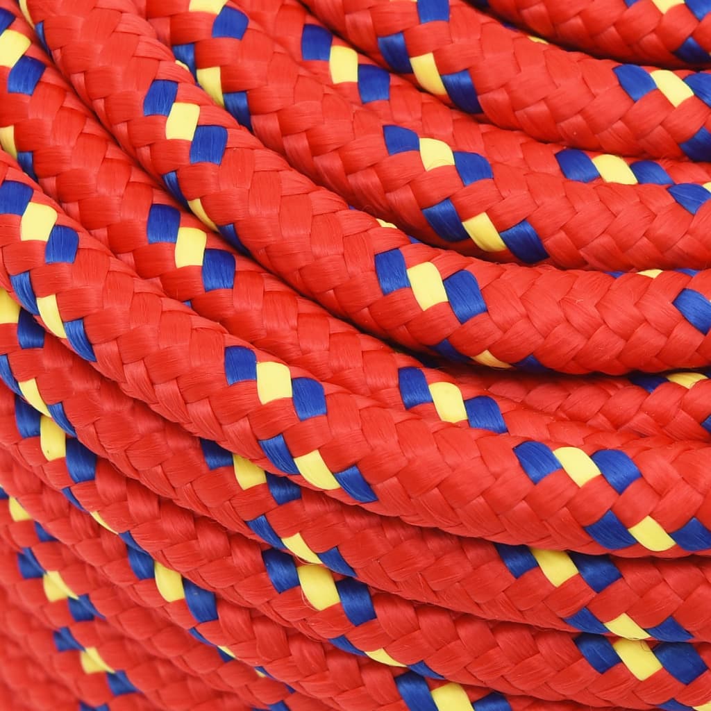 Boat rope red 14 mm 25 m polypropylene