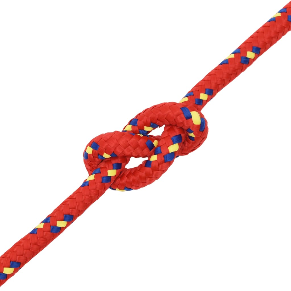 Boat rope red 14 mm 25 m polypropylene