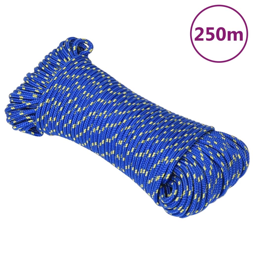 Boat rope blue 4 mm 250 m polypropylene