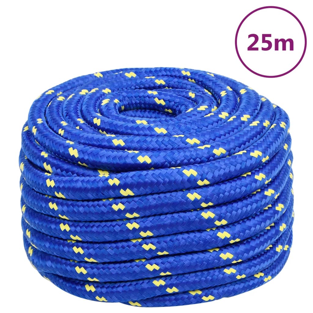Boat rope blue 20 mm 25 m polypropylene