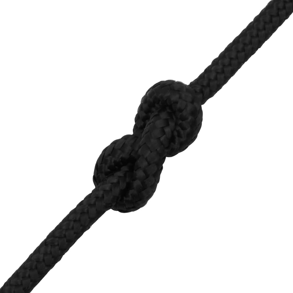 Boat rope black 8 mm 100 m polypropylene