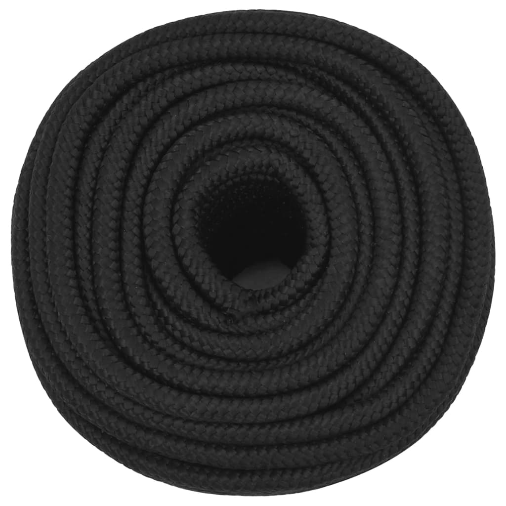 Boat rope black 12 mm 250 m polypropylene