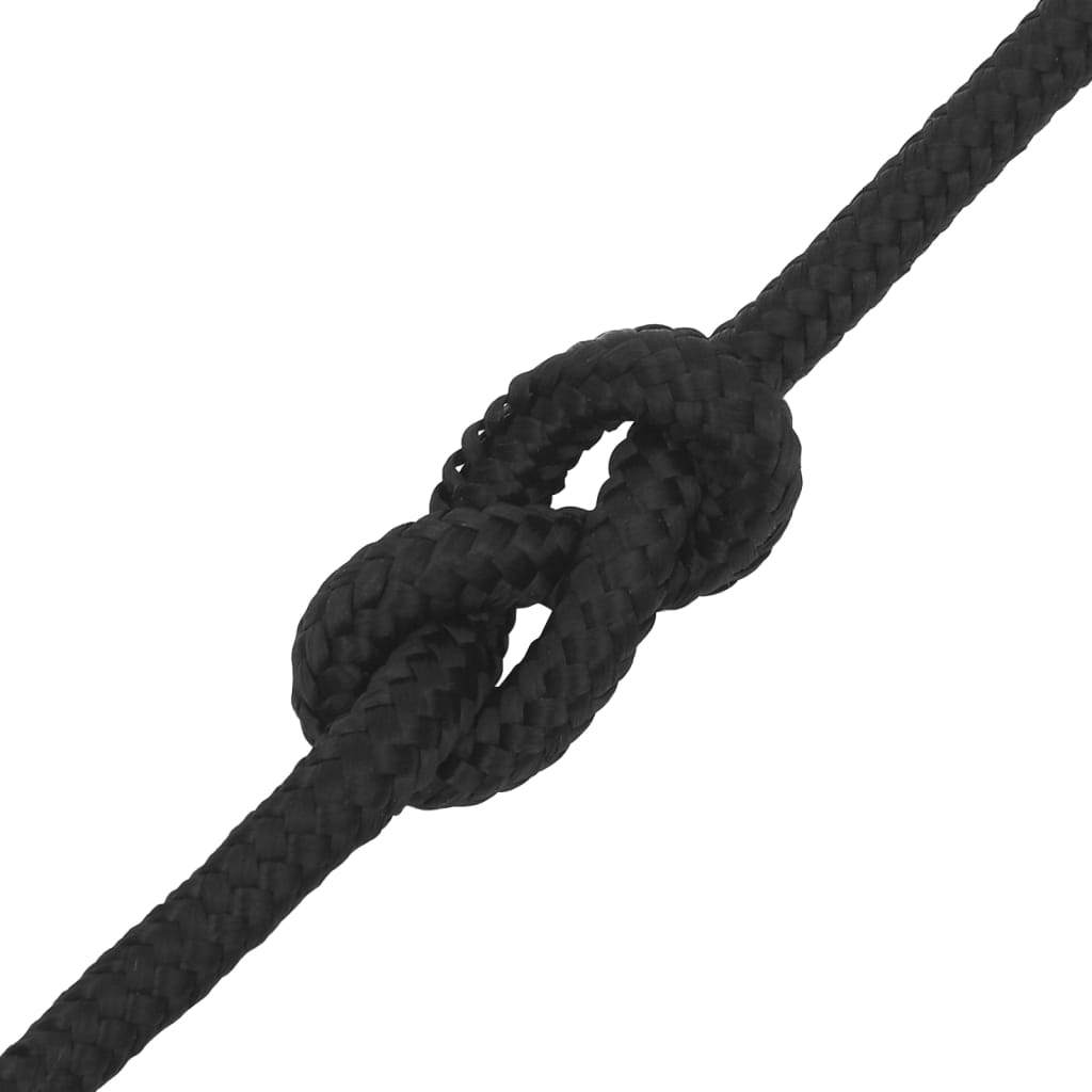Boat rope black 12 mm 250 m polypropylene