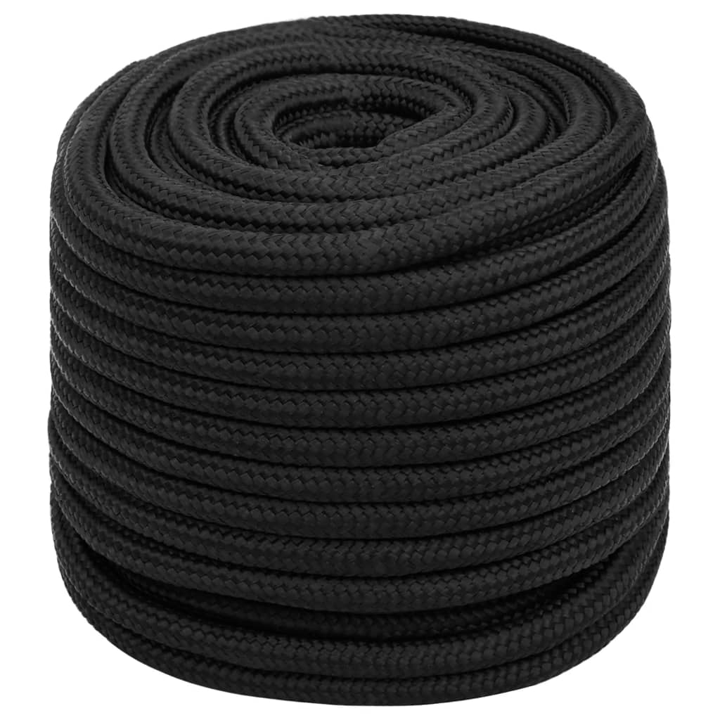 Boat rope black 18 mm 100 m polypropylene