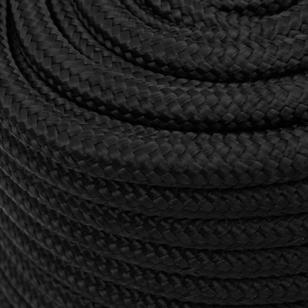Boat rope black 18 mm 100 m polypropylene
