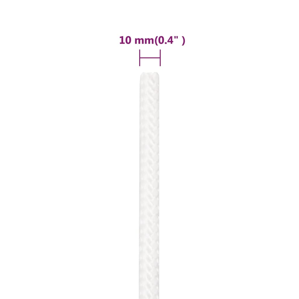 Boat rope white 10 mm 25 m polypropylene