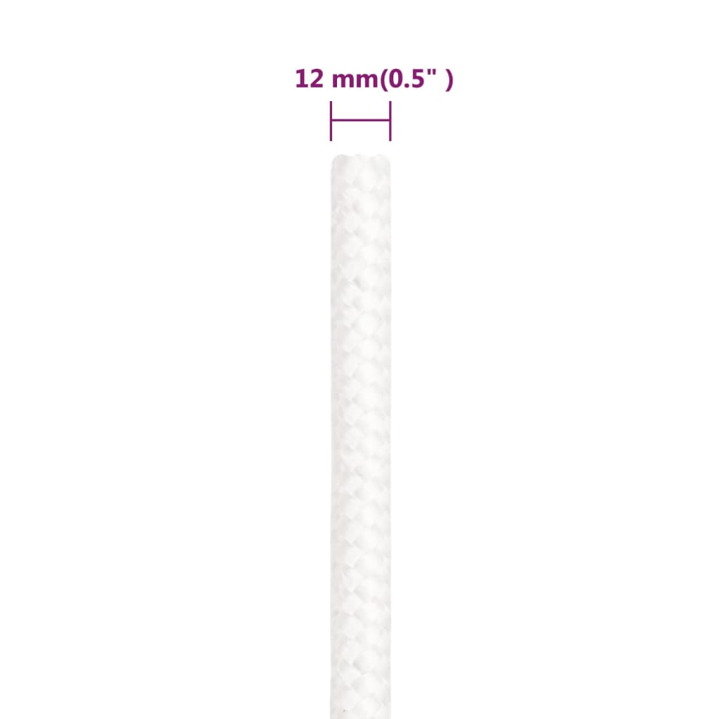 Boat rope white 12 mm 100 m polypropylene