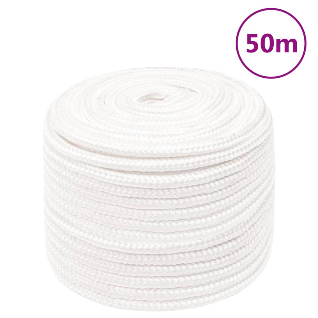 Boat rope white 14 mm 50 m polypropylene