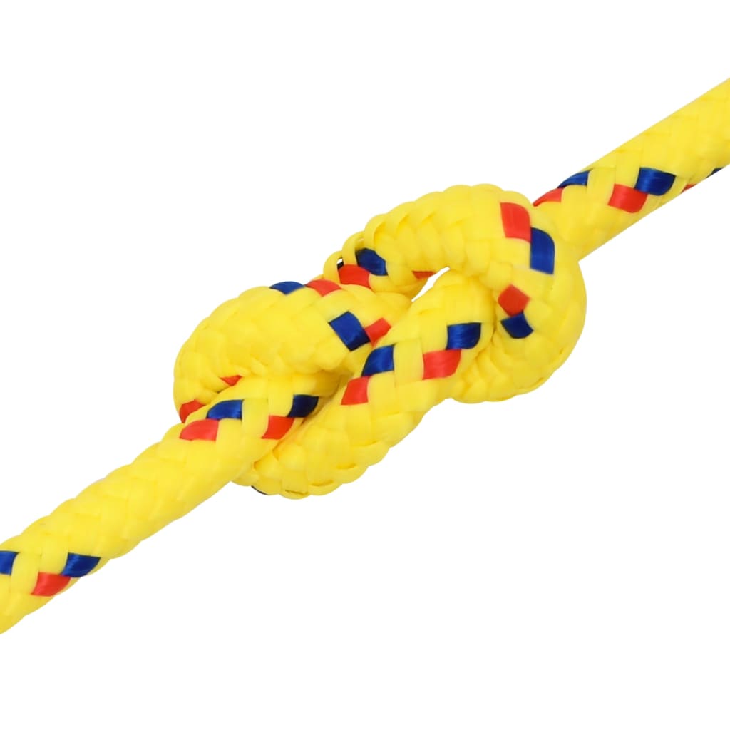 Boat rope yellow 8 mm 25 m polypropylene