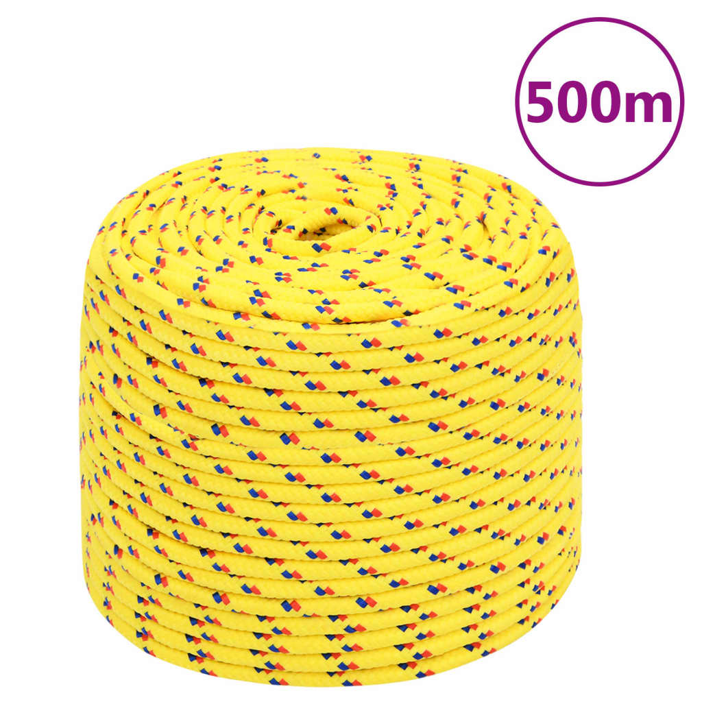 Boat rope yellow 8 mm 500 m polypropylene