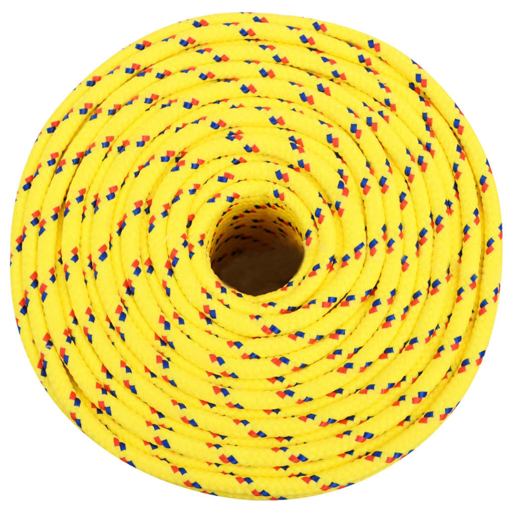 Boat rope yellow 10 mm 25 m polypropylene
