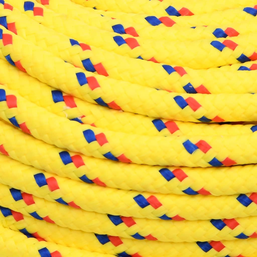 Boat rope yellow 10 mm 25 m polypropylene