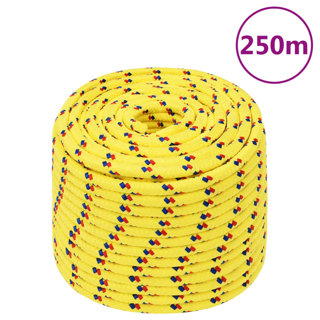 Boat rope yellow 12 mm 250 m polypropylene