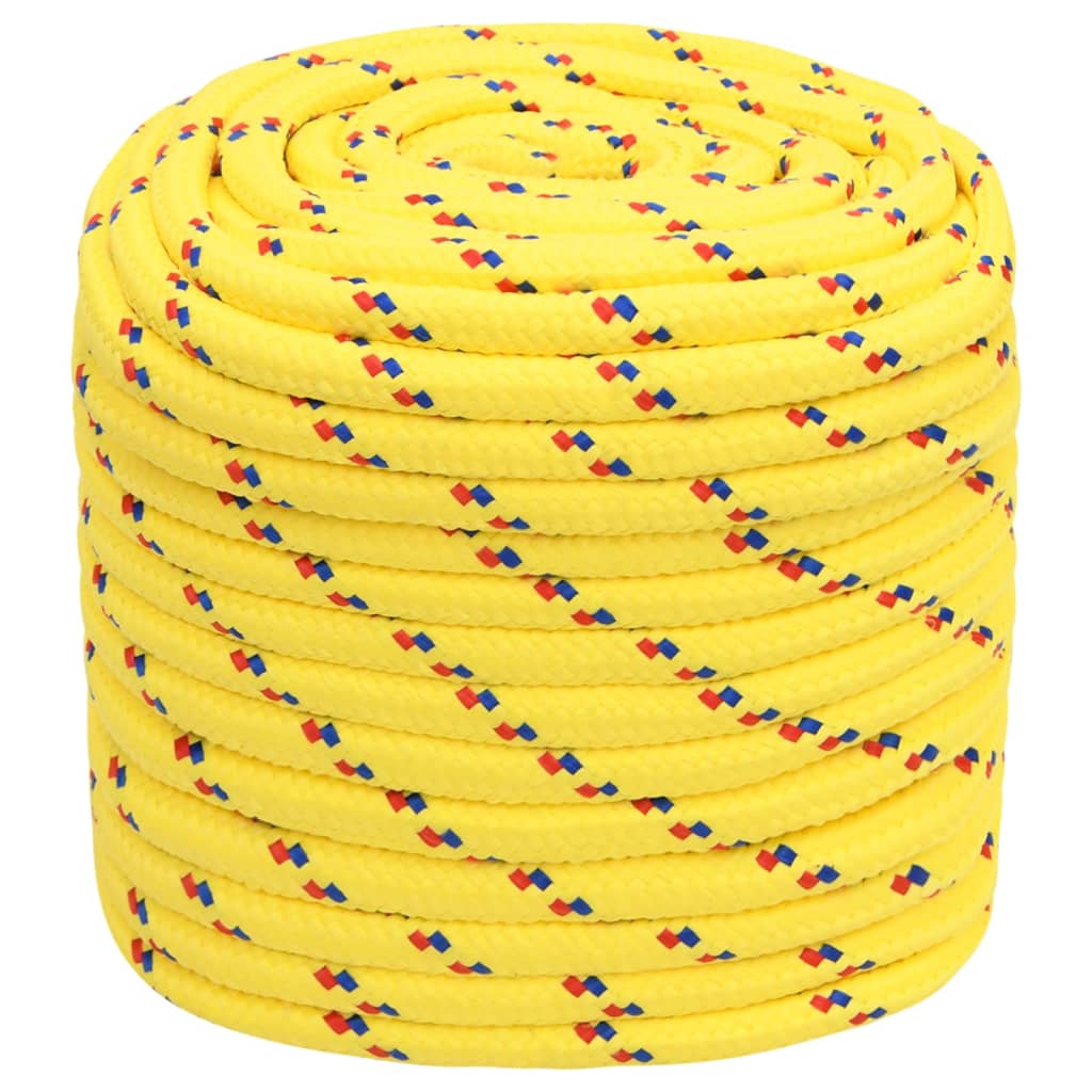 Boat rope yellow 16 mm 50 m polypropylene