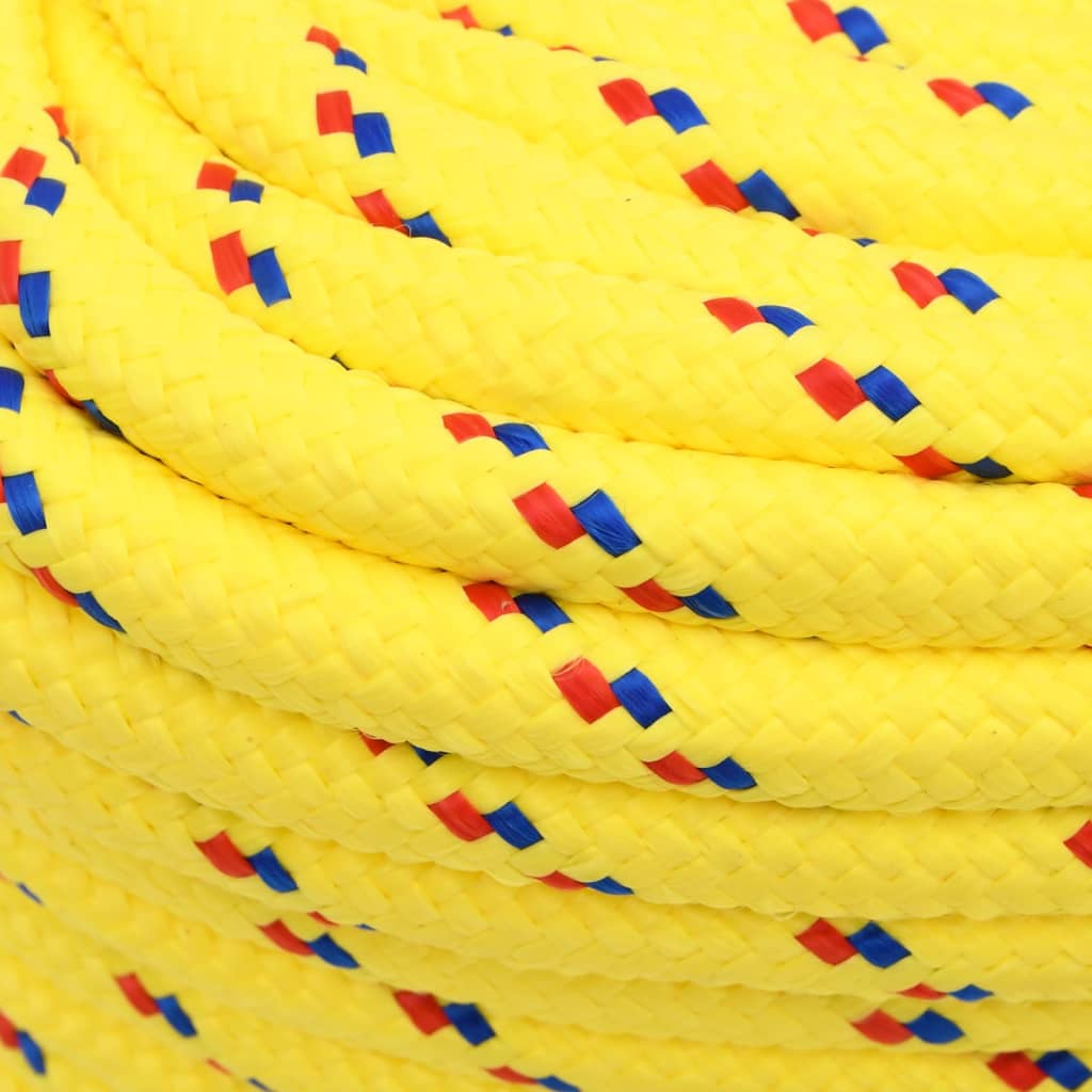 Boat rope yellow 18 mm 25 m polypropylene
