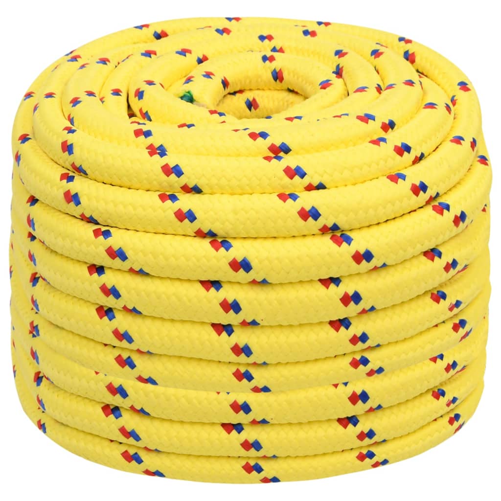 Boat rope yellow 20 mm 25 m polypropylene