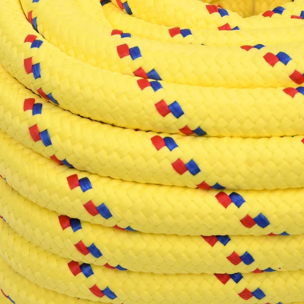 Boat rope yellow 20 mm 25 m polypropylene