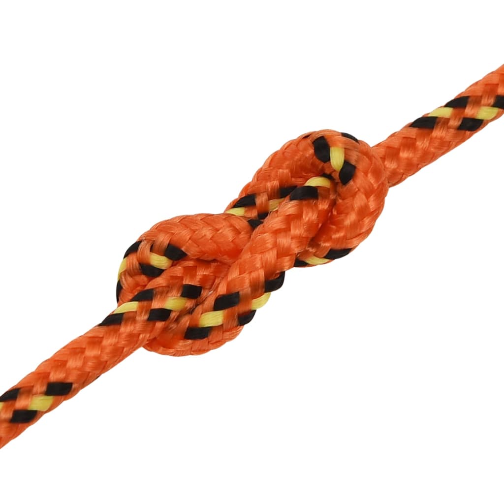 Boat rope orange 5 mm 50 m polypropylene