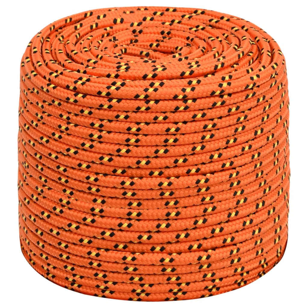 Boat rope orange 10 mm 250 m polypropylene