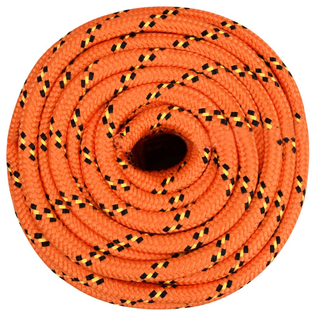 Boat rope orange 18 mm 100 m polypropylene
