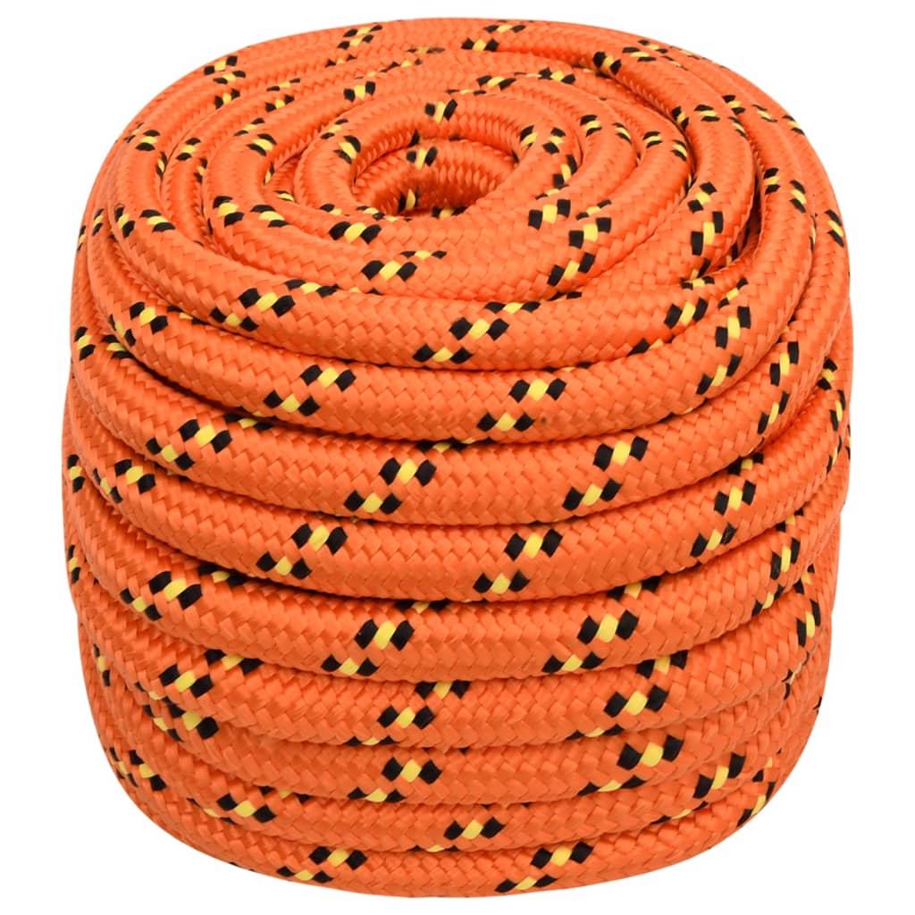 Boat rope orange 20 mm 50 m polypropylene