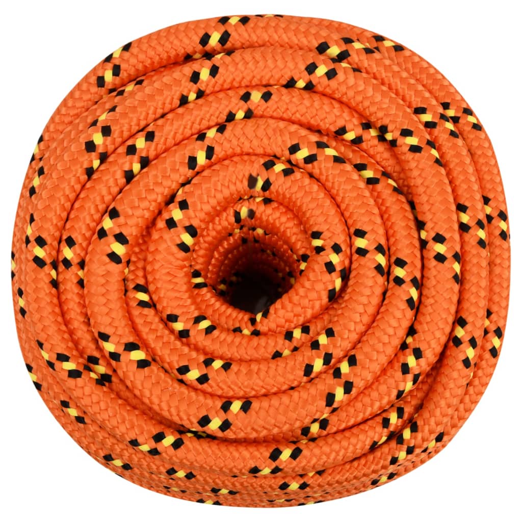 Boat rope orange 20 mm 50 m polypropylene