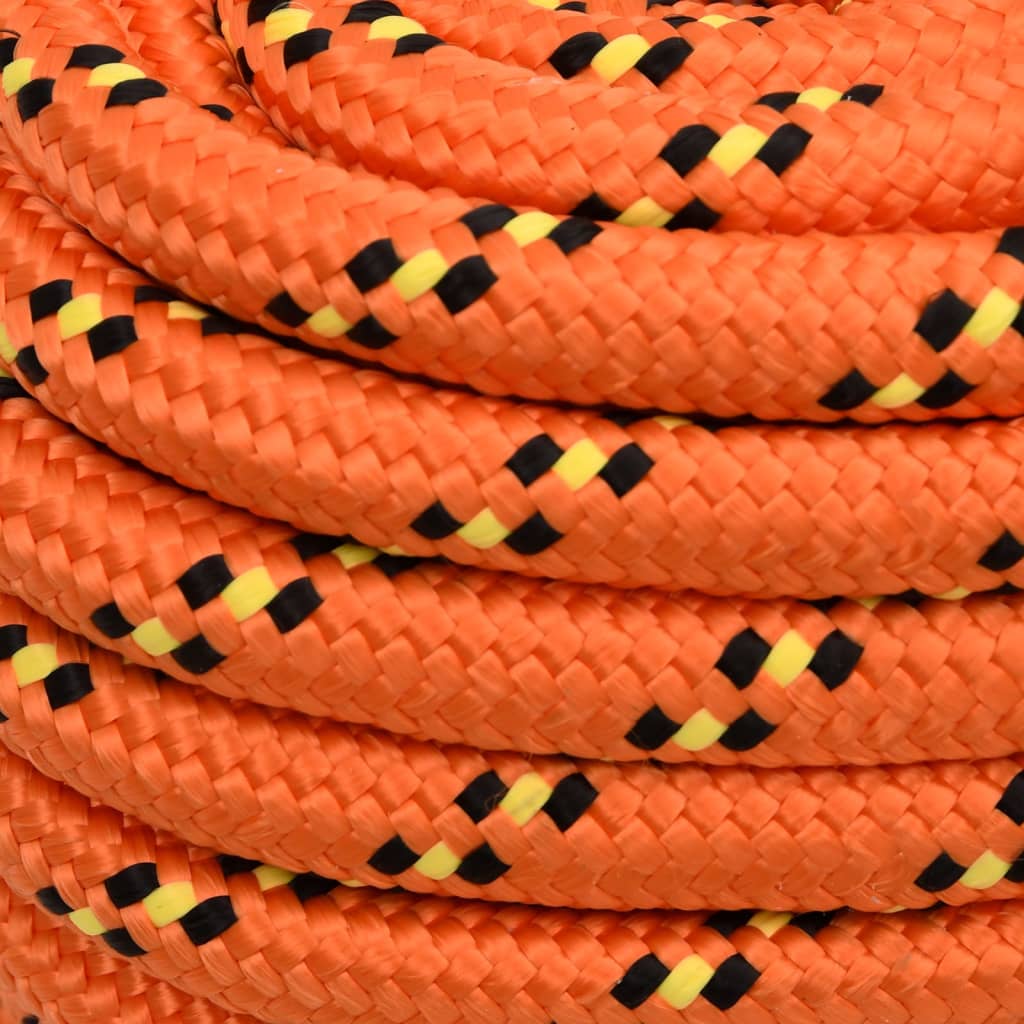 Boat rope orange 20 mm 50 m polypropylene