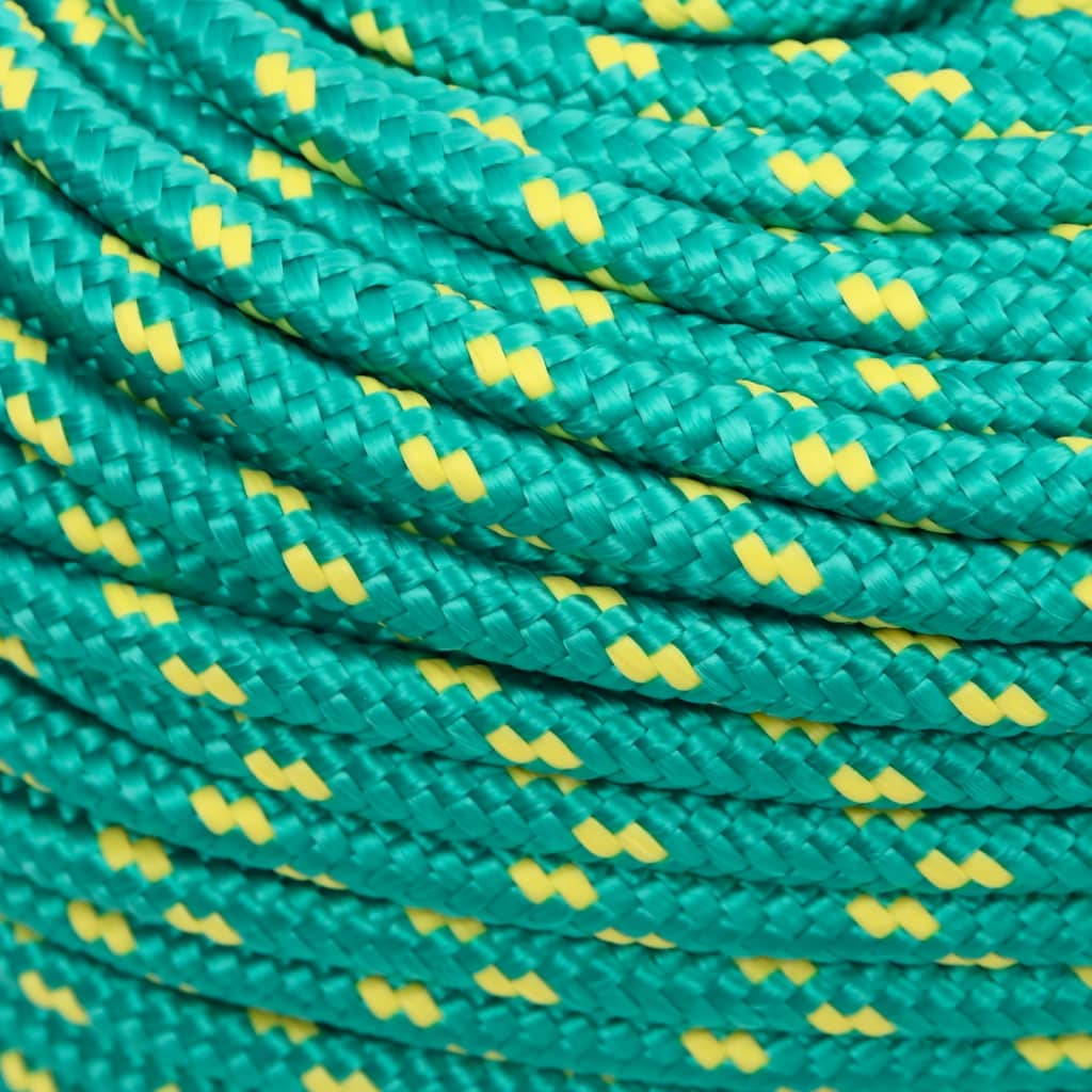Boat rope green 10 mm 100 m polypropylene