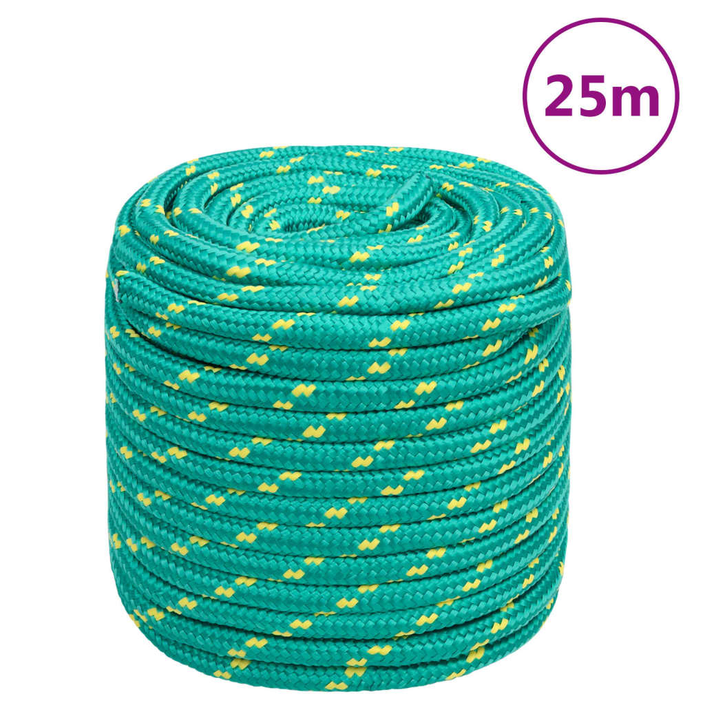 Boat rope green 18 mm 25 m polypropylene
