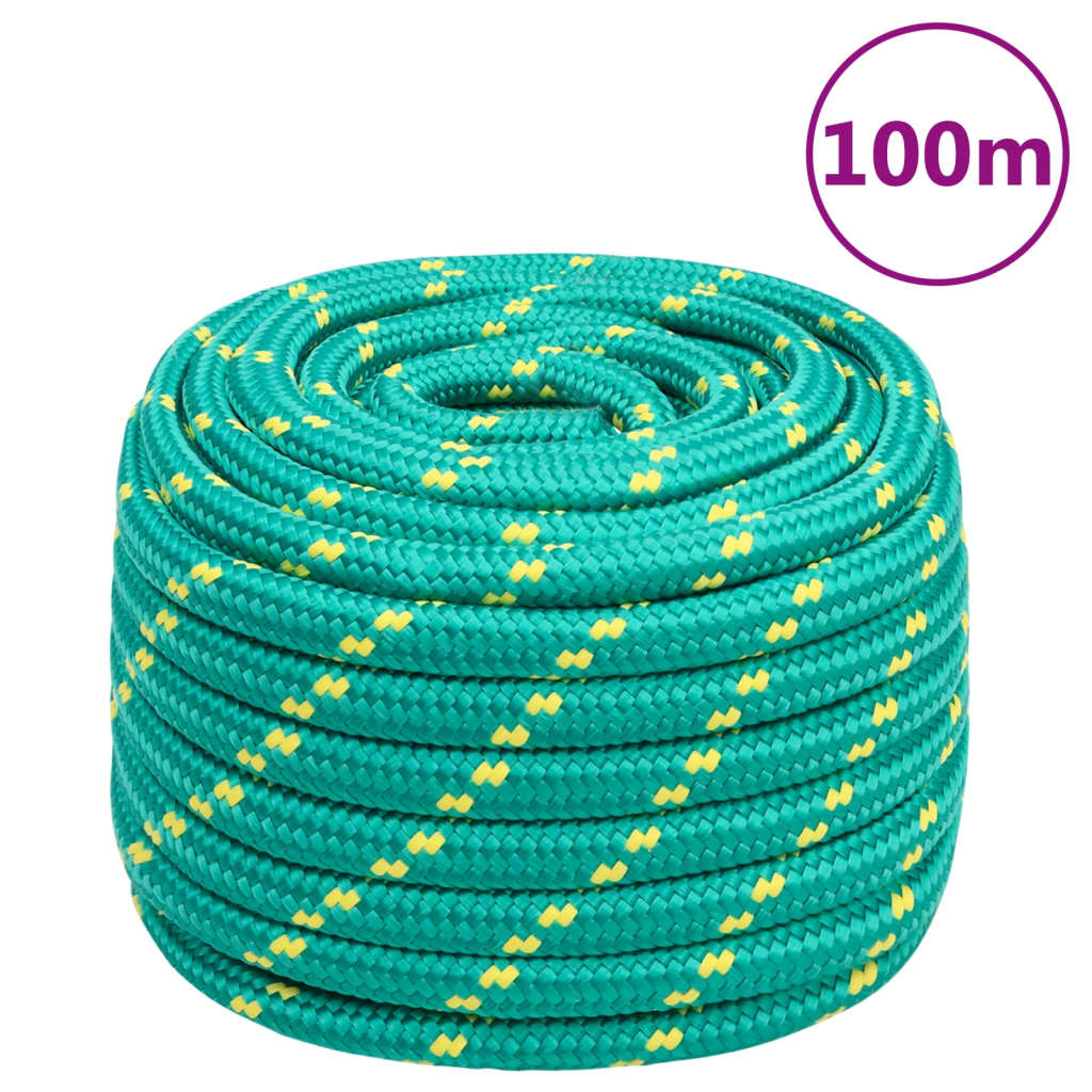 Boat rope green 20 mm 100 m polypropylene
