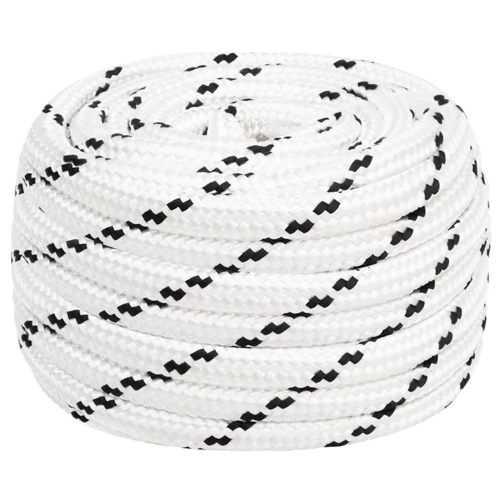 Work rope white 16 mm 100 m polyester