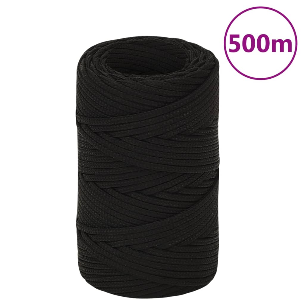 Work rope black 2 mm 500 m polyester