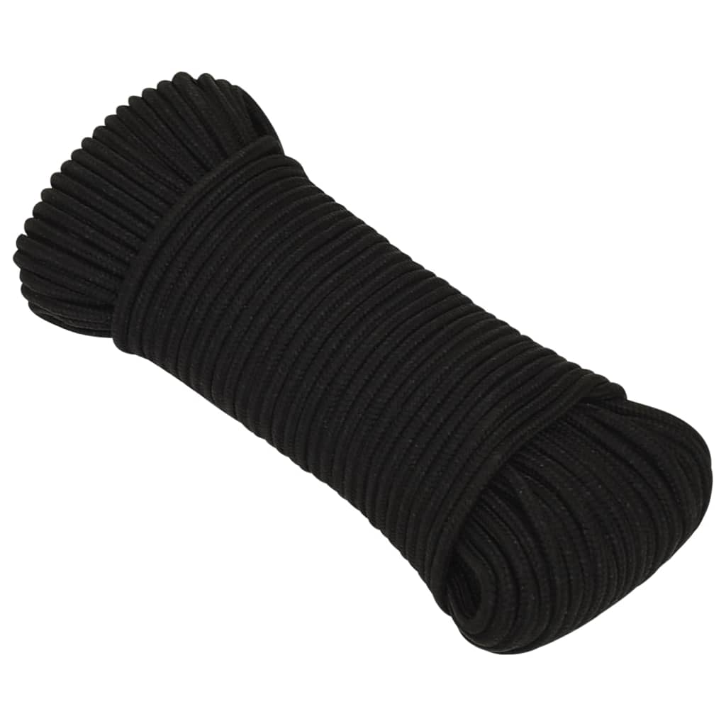 Work rope black 3 mm 250 m polyester