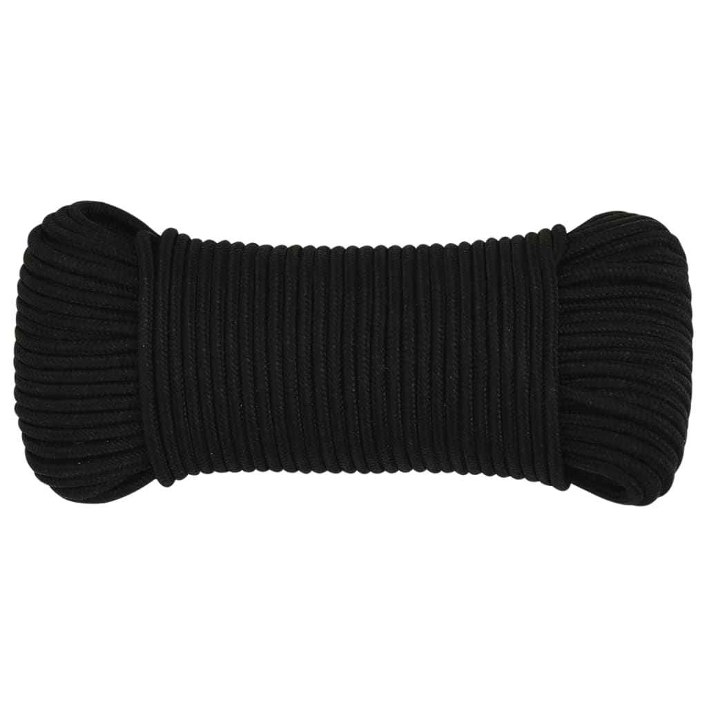 Work rope black 4 mm 500 m polyester