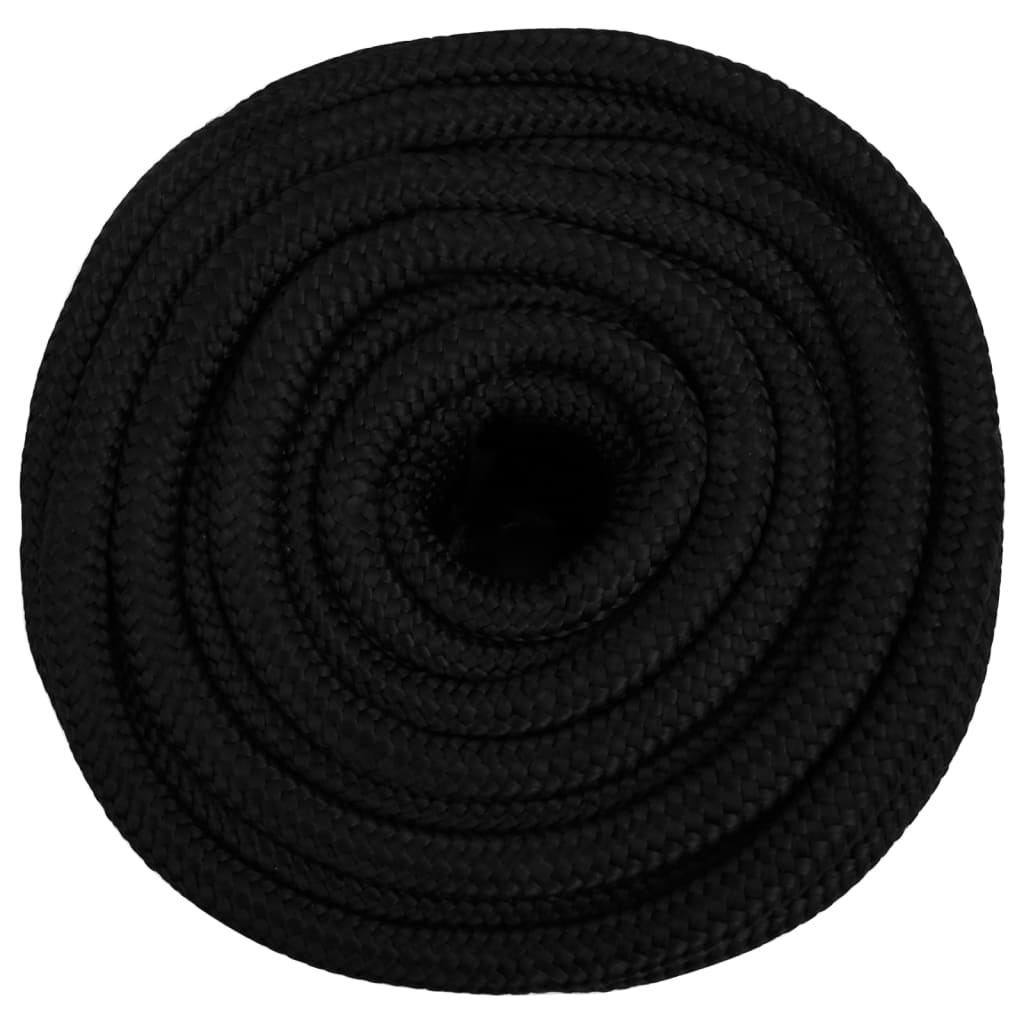 Work rope black 16 mm 100 m polyester