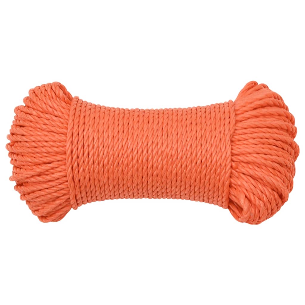 Work rope orange 8 mm 50 m polypropylene