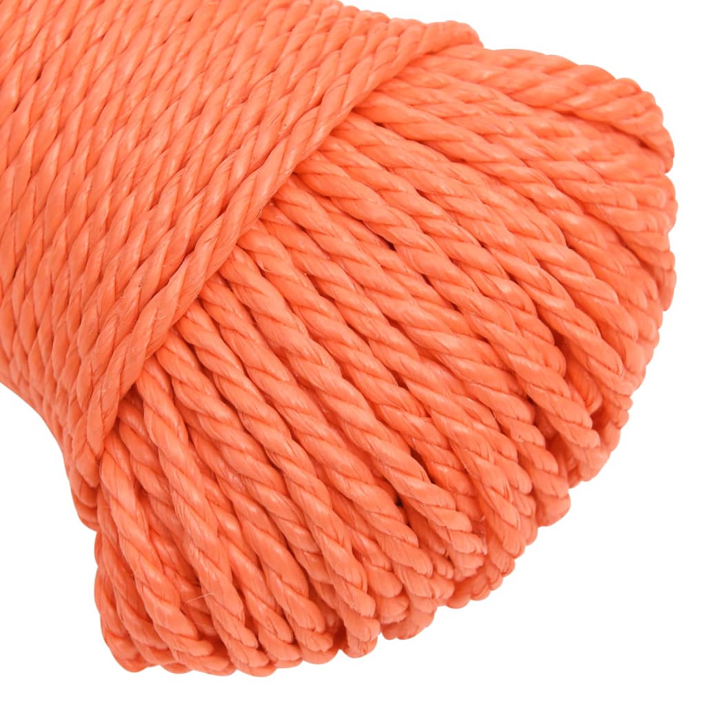 Work rope orange 8 mm 50 m polypropylene