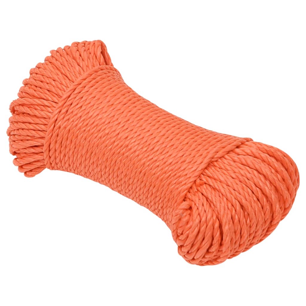 Work rope orange 8 mm 100 m polypropylene