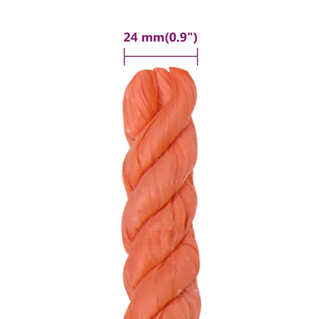 Work rope orange 24 mm 100 m polypropylene