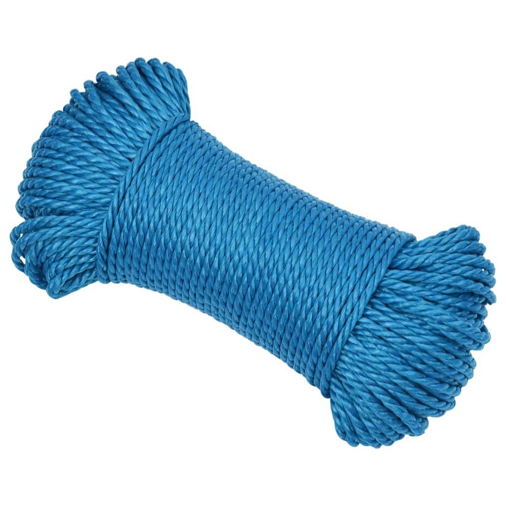 Work rope blue 8 mm 25 m polypropylene