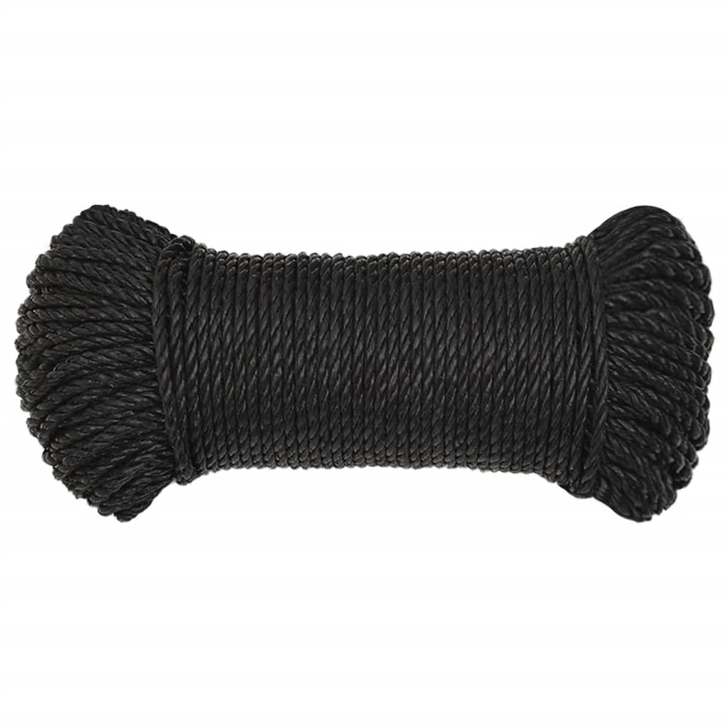 Work rope black 6 mm 500 m polypropylene