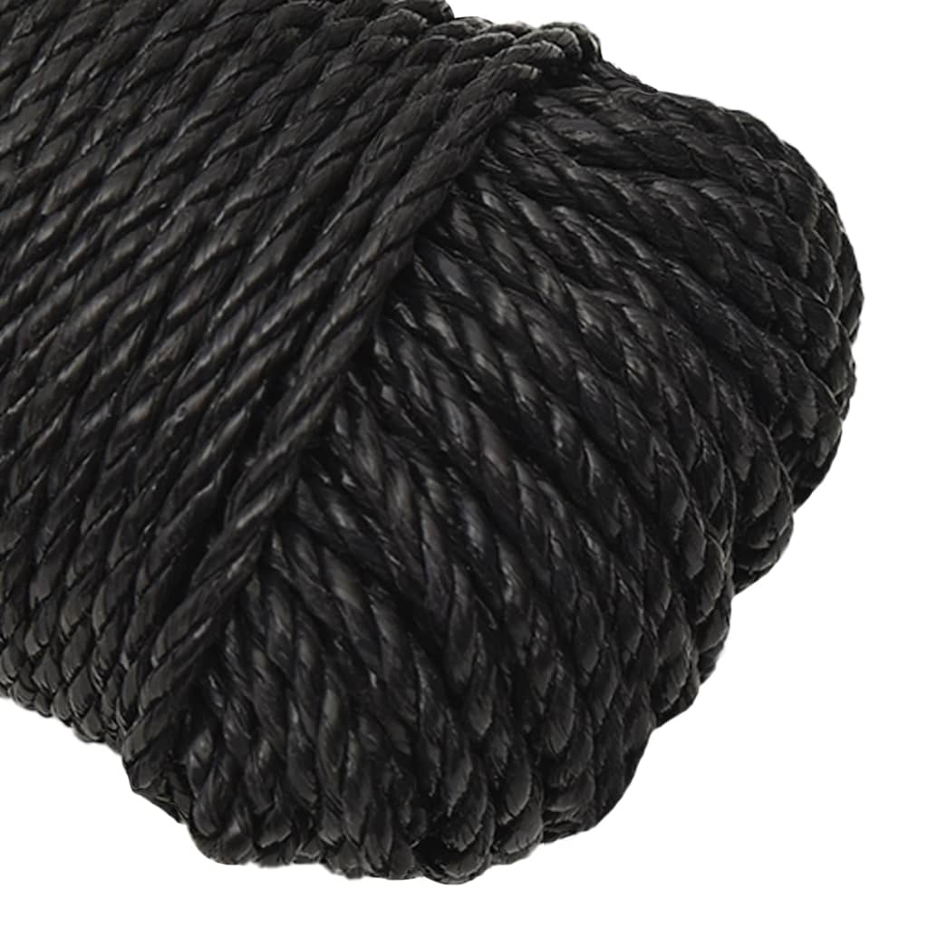 Work rope black 6 mm 500 m polypropylene