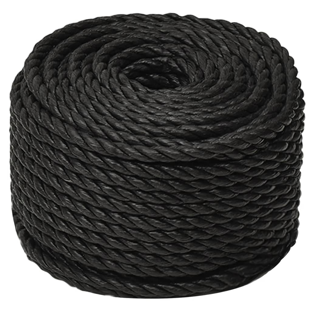 Work rope black 12 mm 50 m polypropylene