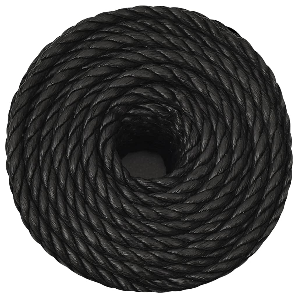 Work rope black 14 mm 25 m polypropylene