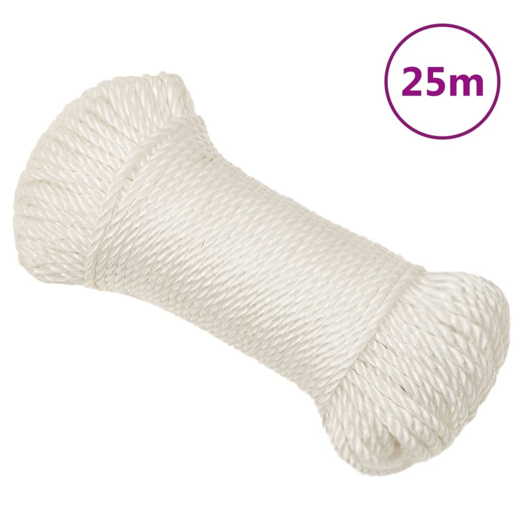 Work rope white 6 mm 25 m polypropylene