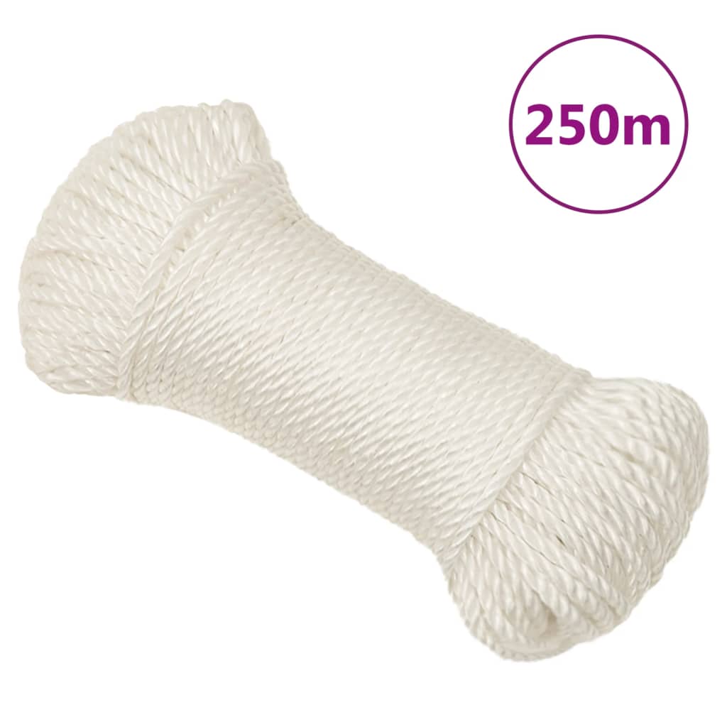 Work rope white 8 mm 250 m polypropylene