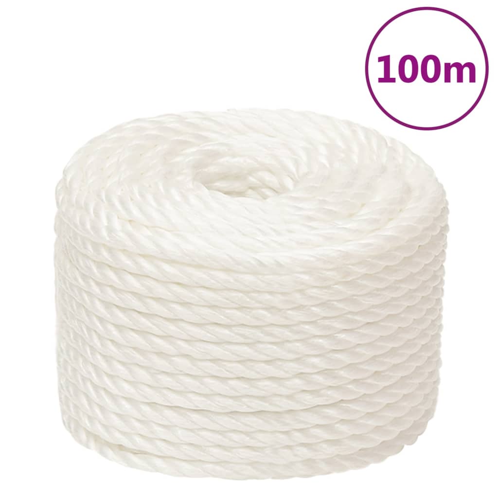 Work rope white 14 mm 100 m polypropylene
